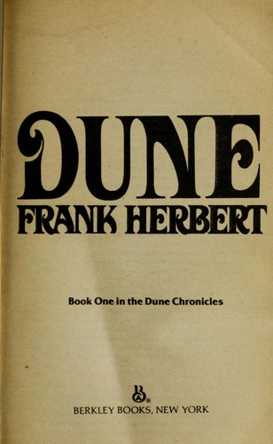 Frank Herbert: Dune (Dune Chronicles (Berkley Paperback)) (Hardcover, 1987, Berkley)