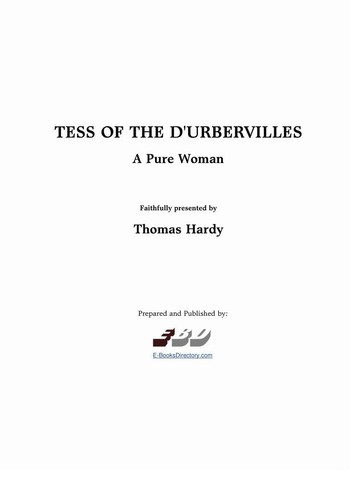 Thomas Hardy: Tess of the d'Urbervilles (1993, EBD)